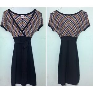 Missoni Black and Jewel Toned Dress US 4
